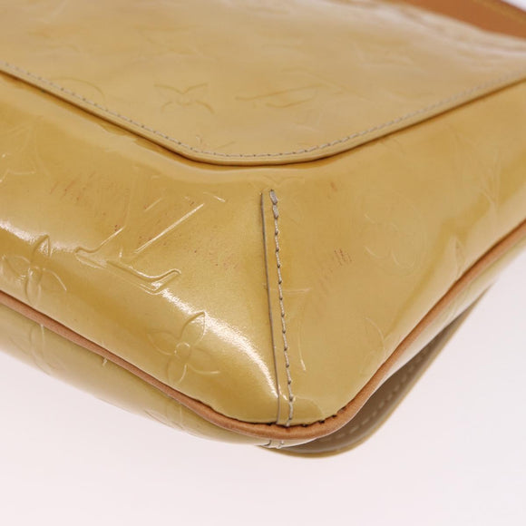 LOUIS VUITTON Monogram Vernis Thompson Street Bag Beige M91301 LV Auth hk4027