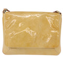 LOUIS VUITTON Monogram Vernis Thompson Street Bag Beige M91301 LV Auth hk4027-2