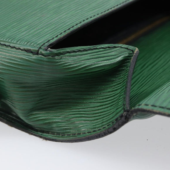 LOUIS VUITTON Epi Saint Cloud GM Shoulder Bag Green M52194 LV Auth hk4028