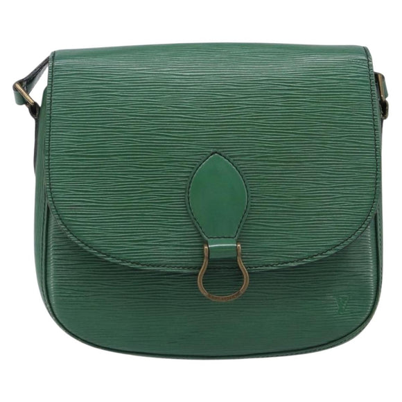 LOUIS VUITTON Epi Saint Cloud GM Shoulder Bag Green M52194 LV Auth hk4028