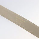 Salvatore Ferragamo Gancini Belt Leather 29.5"" Beige Gold Auth hk4030-10
