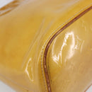 LOUIS VUITTON Monogram Vernis Houston Hand Bag Beige M91004 LV Auth hk4033-16