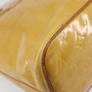LOUIS VUITTON Monogram Vernis Houston Hand Bag Beige M91004 LV Auth hk4033-18
