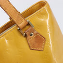 LOUIS VUITTON Monogram Vernis Houston Hand Bag Beige M91004 LV Auth hk4033-19