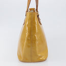 LOUIS VUITTON Monogram Vernis Houston Hand Bag Beige M91004 LV Auth hk4033-3