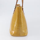 LOUIS VUITTON Monogram Vernis Houston Hand Bag Beige M91004 LV Auth hk4033-4