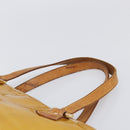 LOUIS VUITTON Monogram Vernis Houston Hand Bag Beige M91004 LV Auth hk4033-14