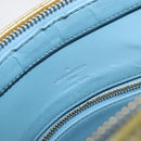 LOUIS VUITTON Monogram Vernis Houston Hand Bag Baby Blue M91005 LV Auth hk4034-16