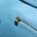 LOUIS VUITTON Monogram Vernis Houston Hand Bag Baby Blue M91005 LV Auth hk4034-20