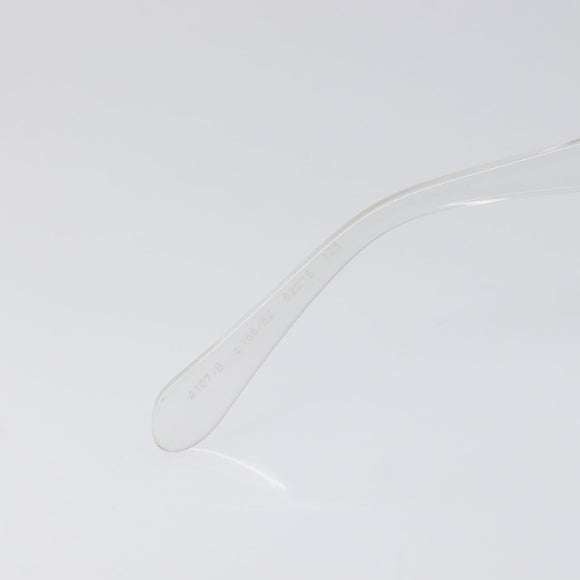 CHANEL Sunglasses Plastic Silver CC Auth hk4035