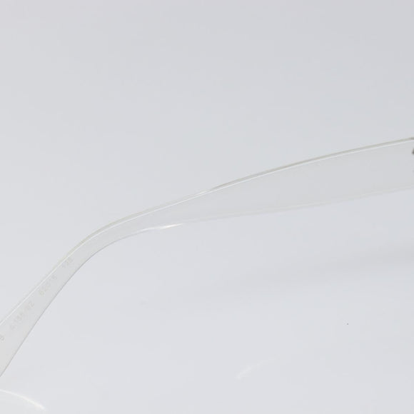 CHANEL Sunglasses Plastic Silver CC Auth hk4035