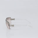 CHANEL Sunglasses Plastic Silver CC Auth hk4035-3