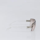 CHANEL Sunglasses Plastic Silver CC Auth hk4035-4