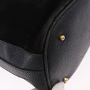 GUCCI Bamboo Shoulder Bag Suede 2way Black Gold 001 2865 1657 Auth hk4037-18