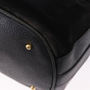 GUCCI Bamboo Shoulder Bag Suede 2way Black Gold 001 2865 1657 Auth hk4037-19