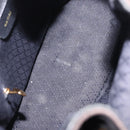 GUCCI Bamboo Shoulder Bag Suede 2way Black Gold 001 2865 1657 Auth hk4037-11
