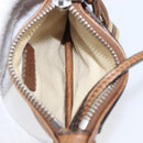 Chloe Paddington Coin Purse Leather Brown Silver Gold Auth hk4038-10