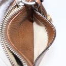 Chloe Paddington Coin Purse Leather Brown Silver Gold Auth hk4038-11