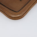 Chloe Paddington Coin Purse Leather Brown Silver Gold Auth hk4038-14