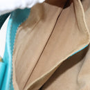 CELINE Boogie Bag Leather Light Blue Gold Auth hk4041-22