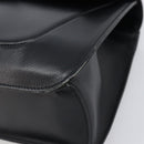GIVENCHY Hand Bag Leather Black Gold Auth hk4043A-9