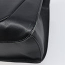 GIVENCHY Hand Bag Leather Black Gold Auth hk4043A-15