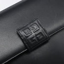 GIVENCHY Hand Bag Leather Black Gold Auth hk4043A-17