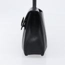 GIVENCHY Hand Bag Leather Black Gold Auth hk4043A-3