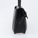GIVENCHY Hand Bag Leather Black Gold Auth hk4043A-4