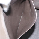 CELINE Trapeze Hand Bag Suede Leather 2way Beige Silver Auth hk4044-26