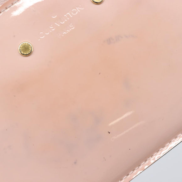 LOUIS VUITTON Monogram Vernis Pochette Cree Rose valerine M63853 LV Auth hk4045