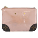 LOUIS VUITTON Monogram Vernis Pochette Cree Rose valerine M63853 LV Auth hk4045-13