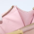 LOUIS VUITTON Monogram Vernis Pochette Cree Rose valerine M63853 LV Auth hk4045-12