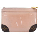 LOUIS VUITTON Monogram Vernis Pochette Cree Rose valerine M63853 LV Auth hk4045-2