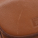 Burberrys Shoulder Bag Leather Brown Gold Auth hk4047-10