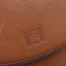 Burberrys Shoulder Bag Leather Brown Gold Auth hk4047-17