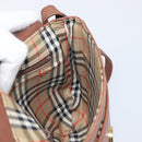 Burberrys Shoulder Bag Leather Brown Gold Auth hk4047-18