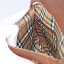 Burberrys Shoulder Bag Leather Brown Gold Auth hk4047-19