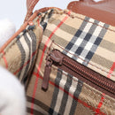 Burberrys Shoulder Bag Leather Brown Gold Auth hk4047-20