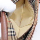 Burberrys Shoulder Bag Leather Brown Gold Auth hk4047-21