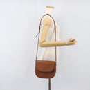 Burberrys Shoulder Bag Leather Brown Gold Auth hk4047-23