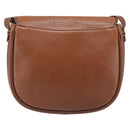 Burberrys Shoulder Bag Leather Brown Gold Auth hk4047-2