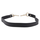 GUCCI Shoulder Strap Leather 33.5"" Black Gold Auth hk4048-3