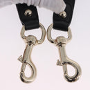 GUCCI Shoulder Strap Leather 33.5"" Black Gold Auth hk4048-6