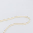 CELINE Small Belt Hand Bag Leather 2way White Gold Auth hk4050V-10