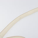 CELINE Small Belt Hand Bag Leather 2way White Gold Auth hk4050V-11