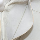 CELINE Small Belt Hand Bag Leather 2way White Gold Auth hk4050V-25
