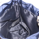 BURBERRY Hand Bag Nylon Navy Silver Auth hk4051A-17