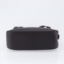 SAINT LAURENT Tote Bag Leather Dark Brown Silver Auth hk4053-10