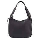 SAINT LAURENT Tote Bag Leather Dark Brown Silver Auth hk4053-3